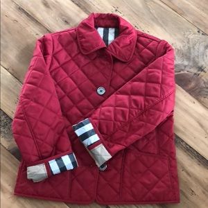 Burberry Quilted Girls Jacket size 5Y